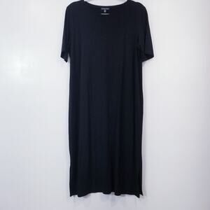 Eileen Fisher Black Tee Shirt Dress